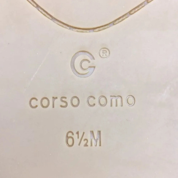 Corso Como Black Slingback Buckle Sandals Womens 6.5M Peep Toe - Picture 10 of 12